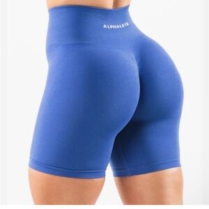 Alphalete amplify shorts 6 inch blue